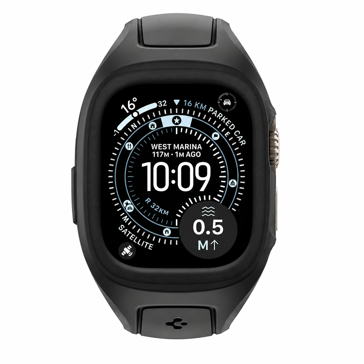 Liquid Air Pro Case Apple Watch Ultra 49mm 2nd Gen Black