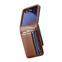 Ægte Læderetui Samsung Galaxy Z Flip 7 Cognac