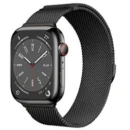 Armbånd Milanese Loop Apple Watch Series 7 41mm Sort