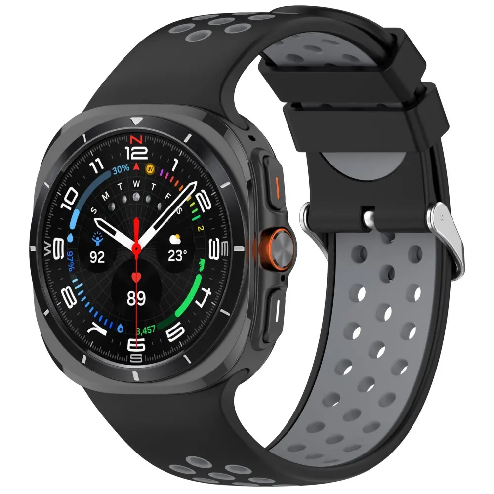 Silikonarmband Sport Samsung Galaxy Watch Ultra 2 (2026) Svart