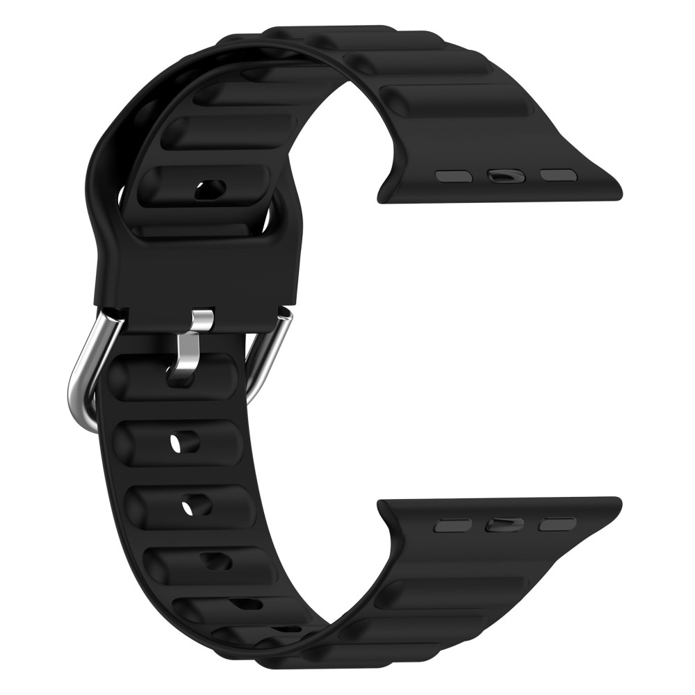 Resistant Silikonarmband Apple Watch Series 11 46mm svart