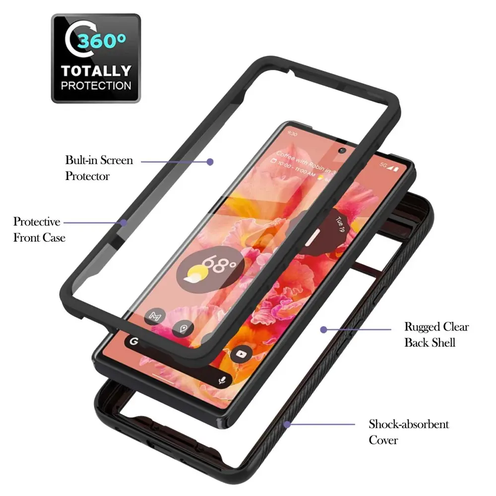 Full Protection Case Google Pixel 7 Svart