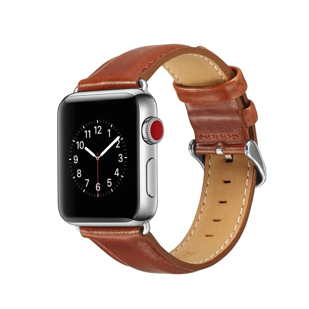 Premium Leather Armband Apple Watch Ultra 49mm 4th Gen Cognac