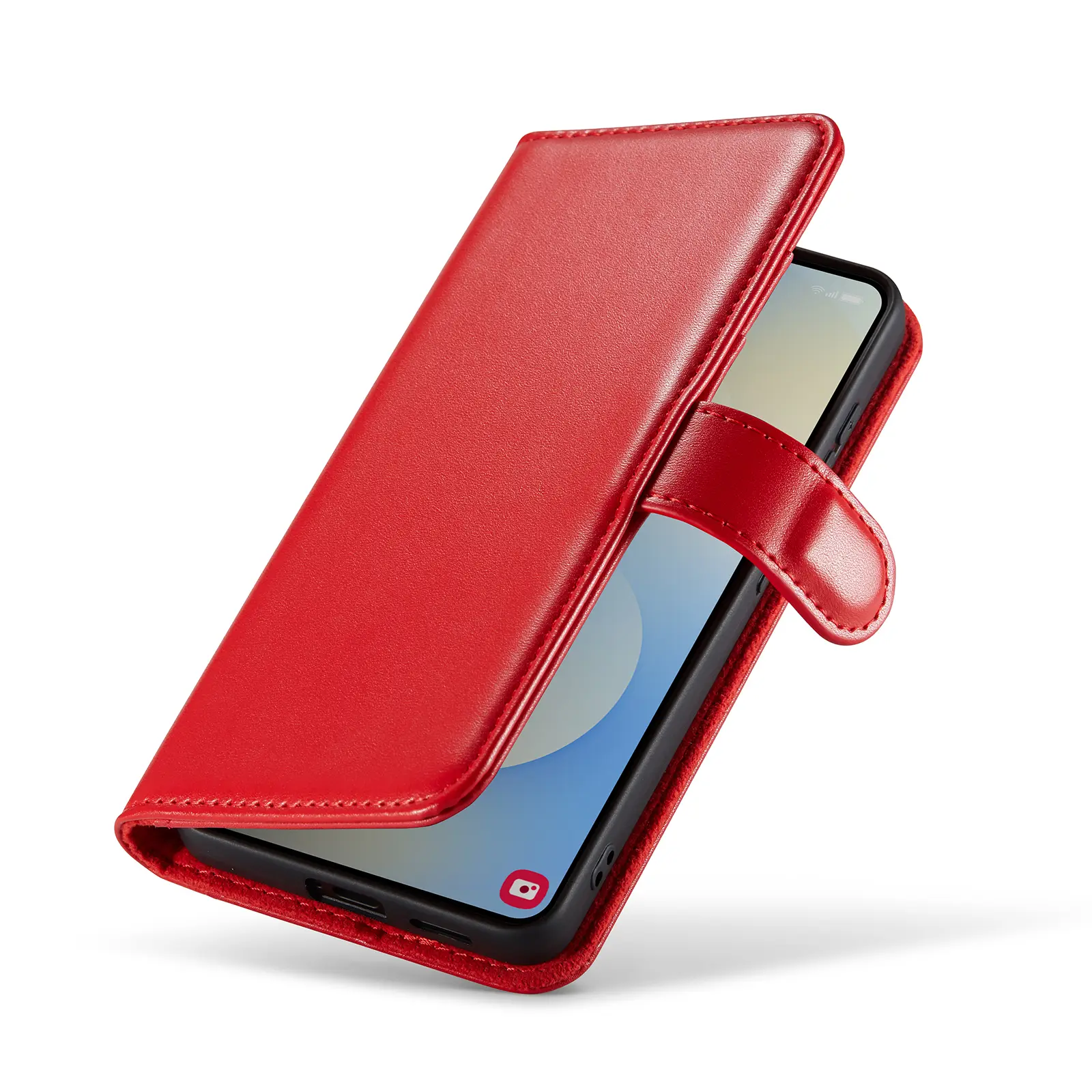 Äkta Läderfodral Samsung Galaxy S26 Röd