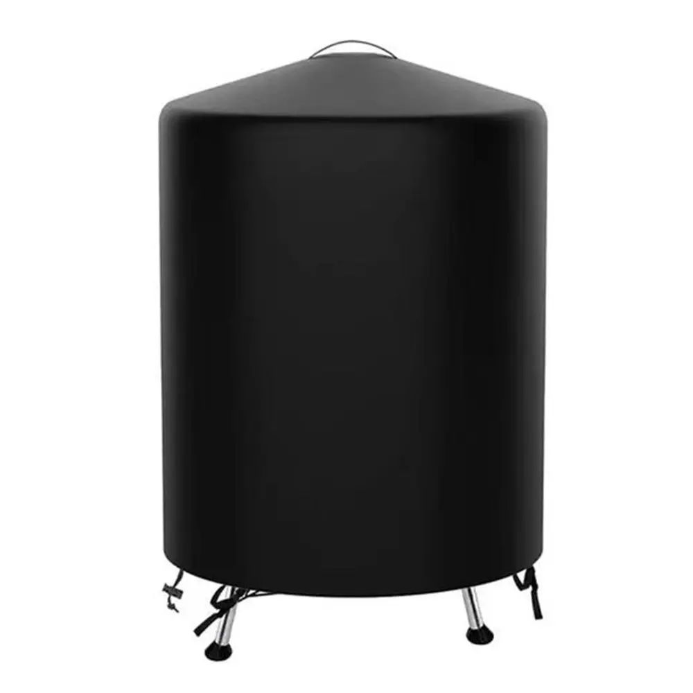 Vandafvisende rundt grillovertræk 58cm, Sort