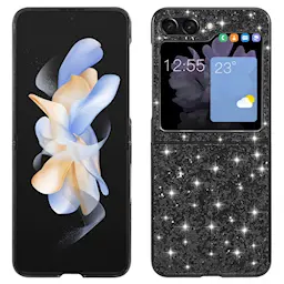 Samsung Galaxy Z Flip 7 FE Glitterikuori Musta