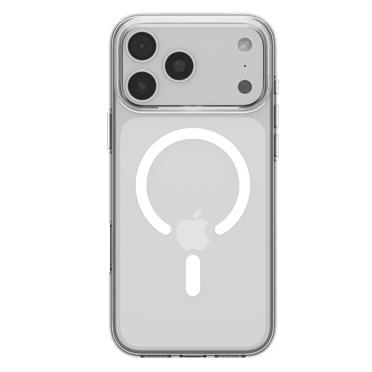 iPhone 17 Pro Max Case Liquid Crystal MagSafe Clear White