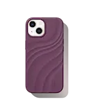 iPhone 14Soft Swirl  MagSafe silikonecover, Velvet Plum