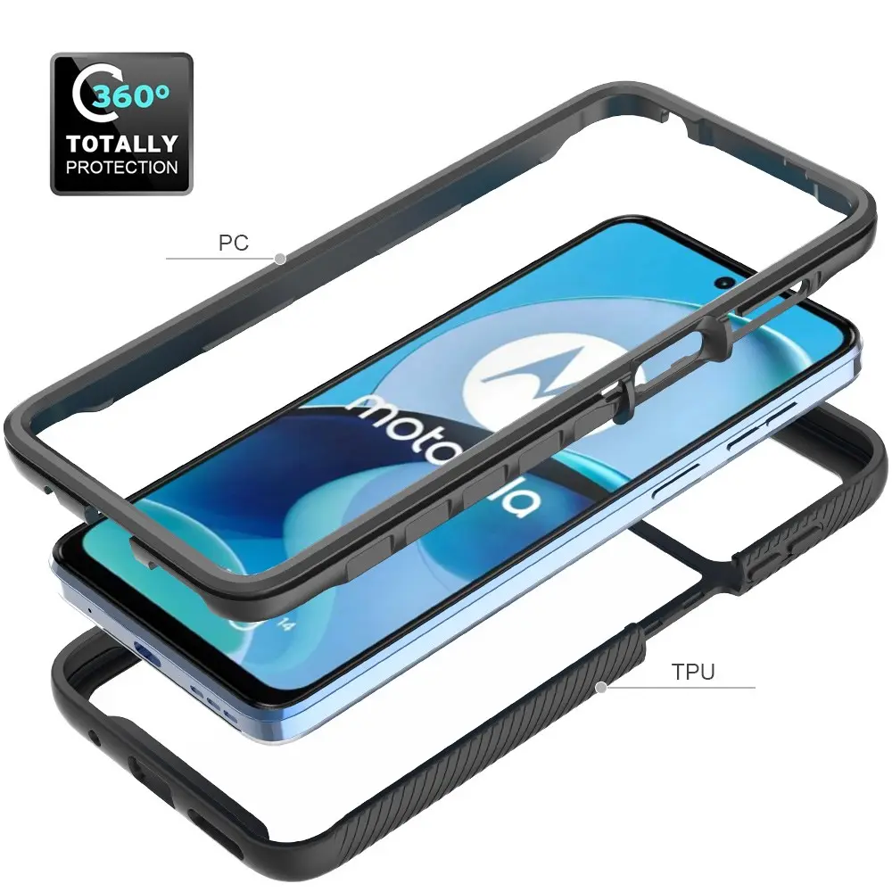 Full Protection Case Motorola Moto G14 Svart
