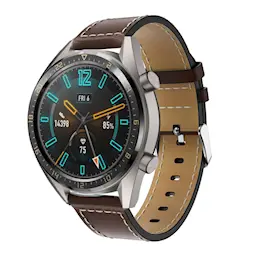 Læderrem Huawei Watch GT 2 46mm/Watch GT 2e/Watch GT Brun