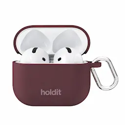 Apple AirPods 4 Solid silikonecover, Bordeaux