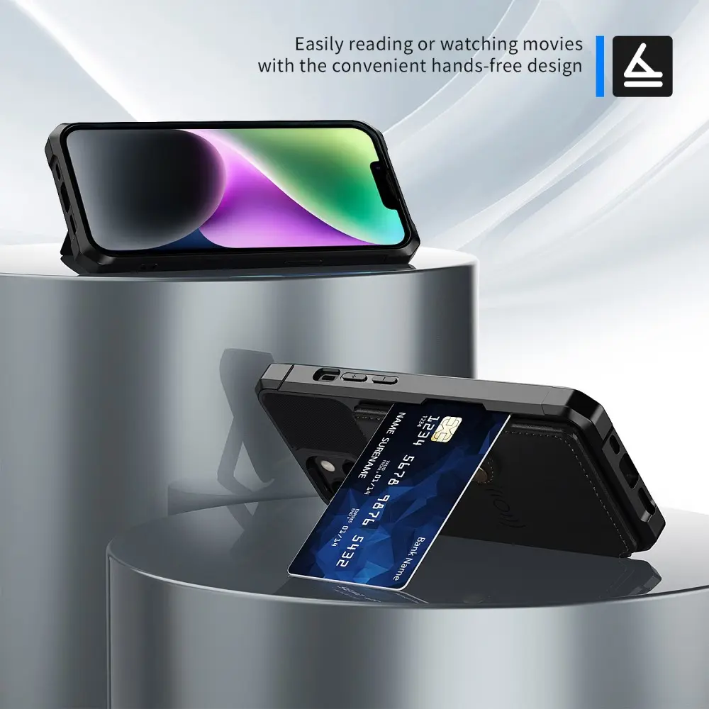 Tough Multi-slot Case iPhone 14 Plus Svart