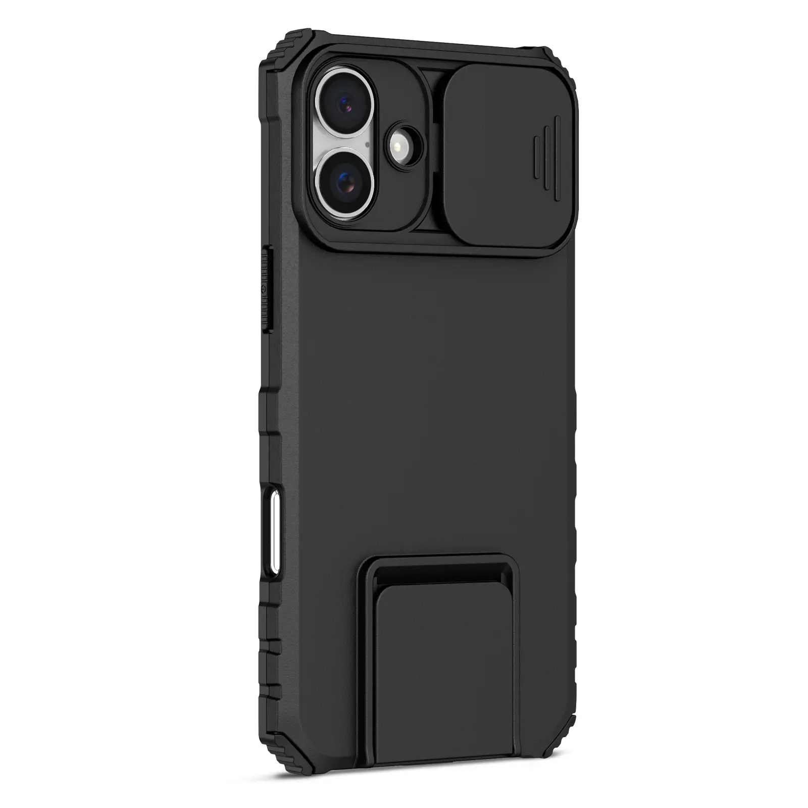 iPhone 17 Kickstand Skal Kameraskydd Svart