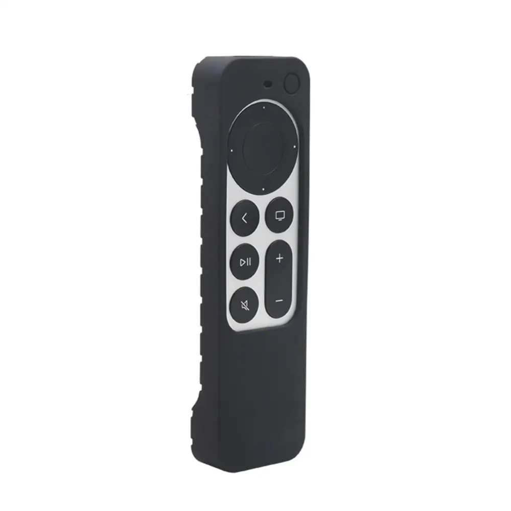 Shockproof Silikonskal Apple TV 4K 2021 Fjärrkontroll Svart