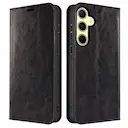 Mobiltaske Ægte Læder Samsung Galaxy A35 Sort