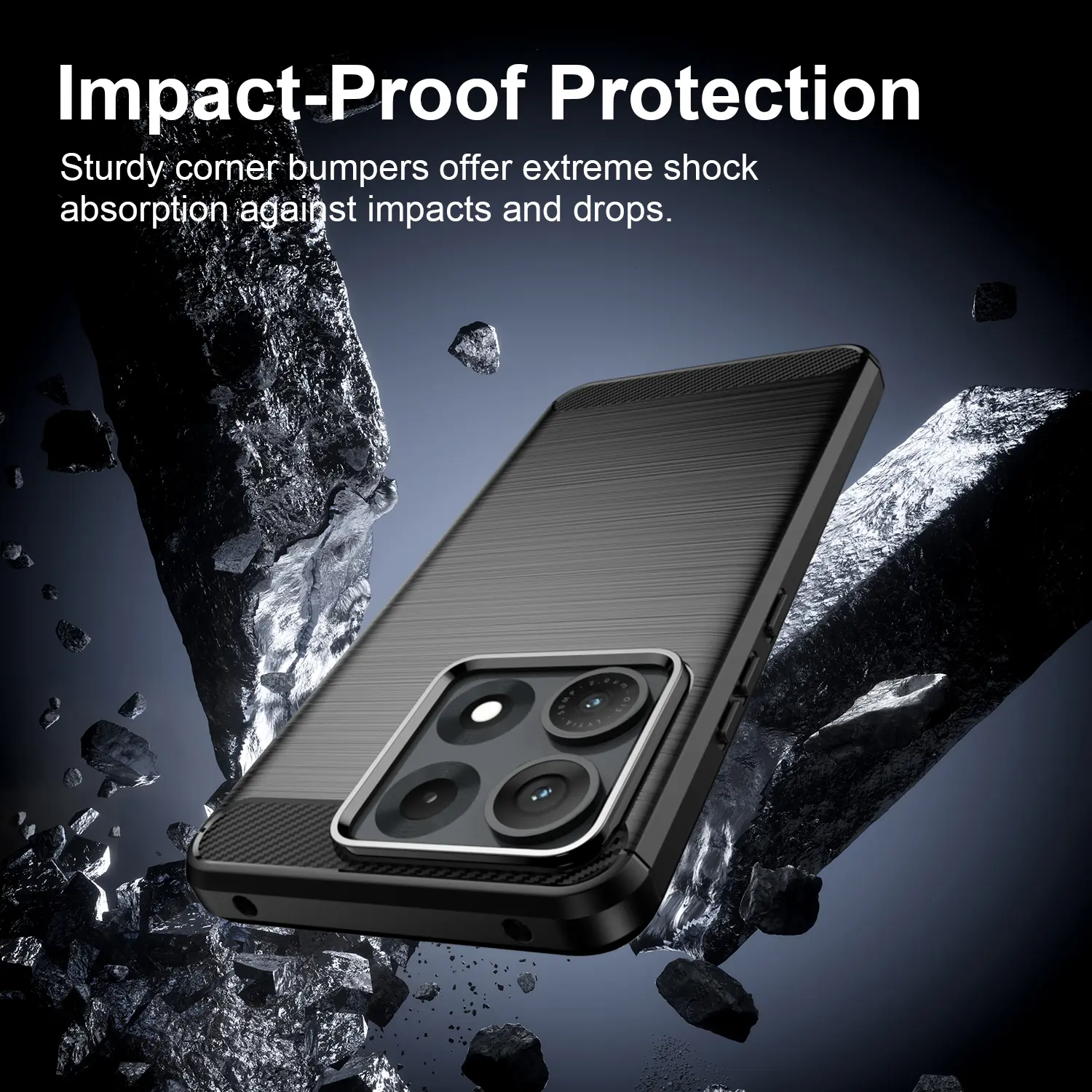 Motorola Edge 70 Max Skal TPU Brushed Svart