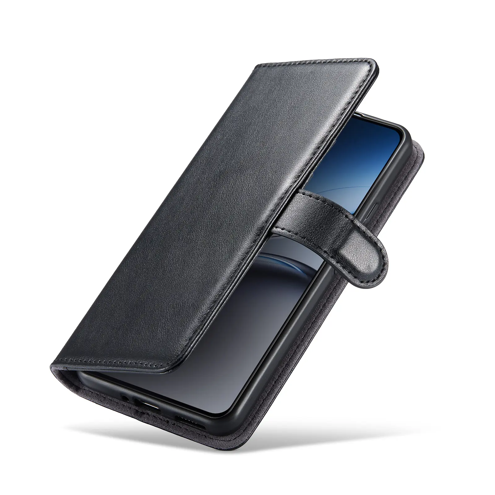 Äkta Läderfodral  OnePlus Nord 4 Svart