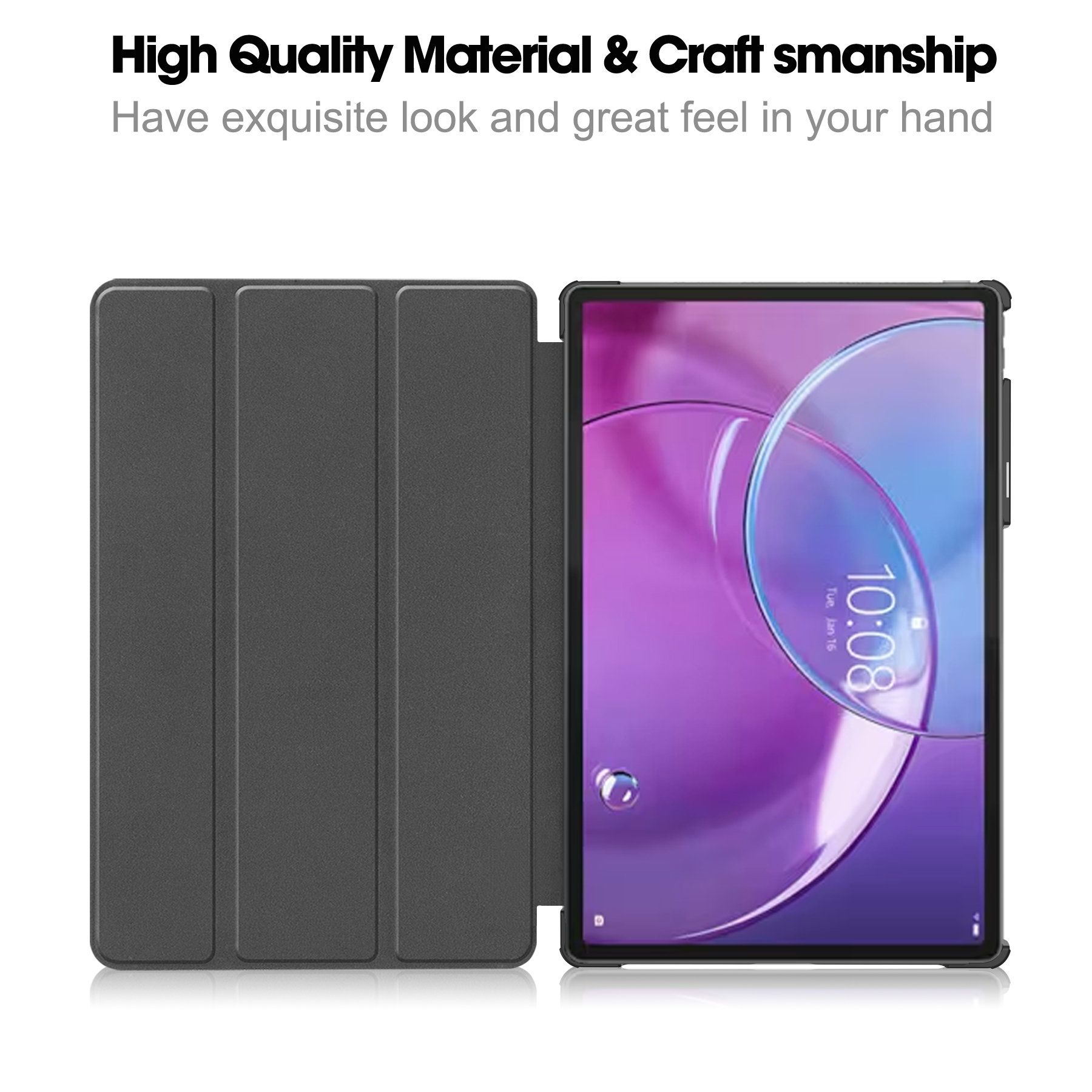 Fodral Tri-fold Lenovo Idea Tab Pro (2nd gen) Svart
