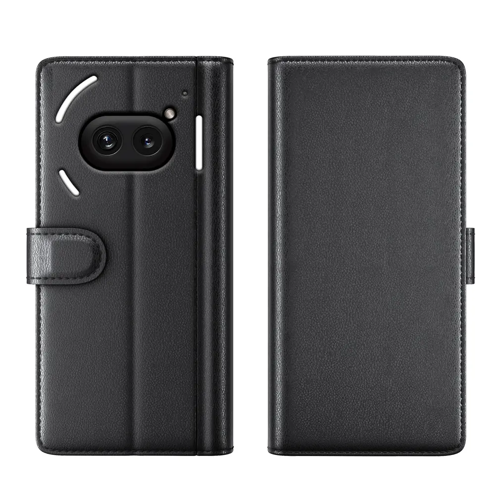 Äkta Läderfodral Nothing Phone 2a Svart