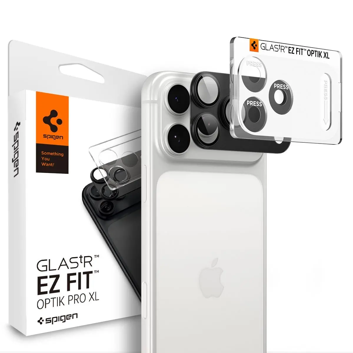 iPhone 18 Pro Max Glas.tR EZ Fit Optik Pro XL  Dark Gray