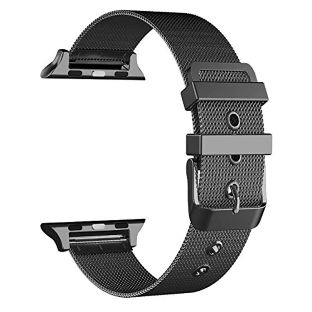 Mesh Bracelet Apple Watch Series 11 46mm Svart