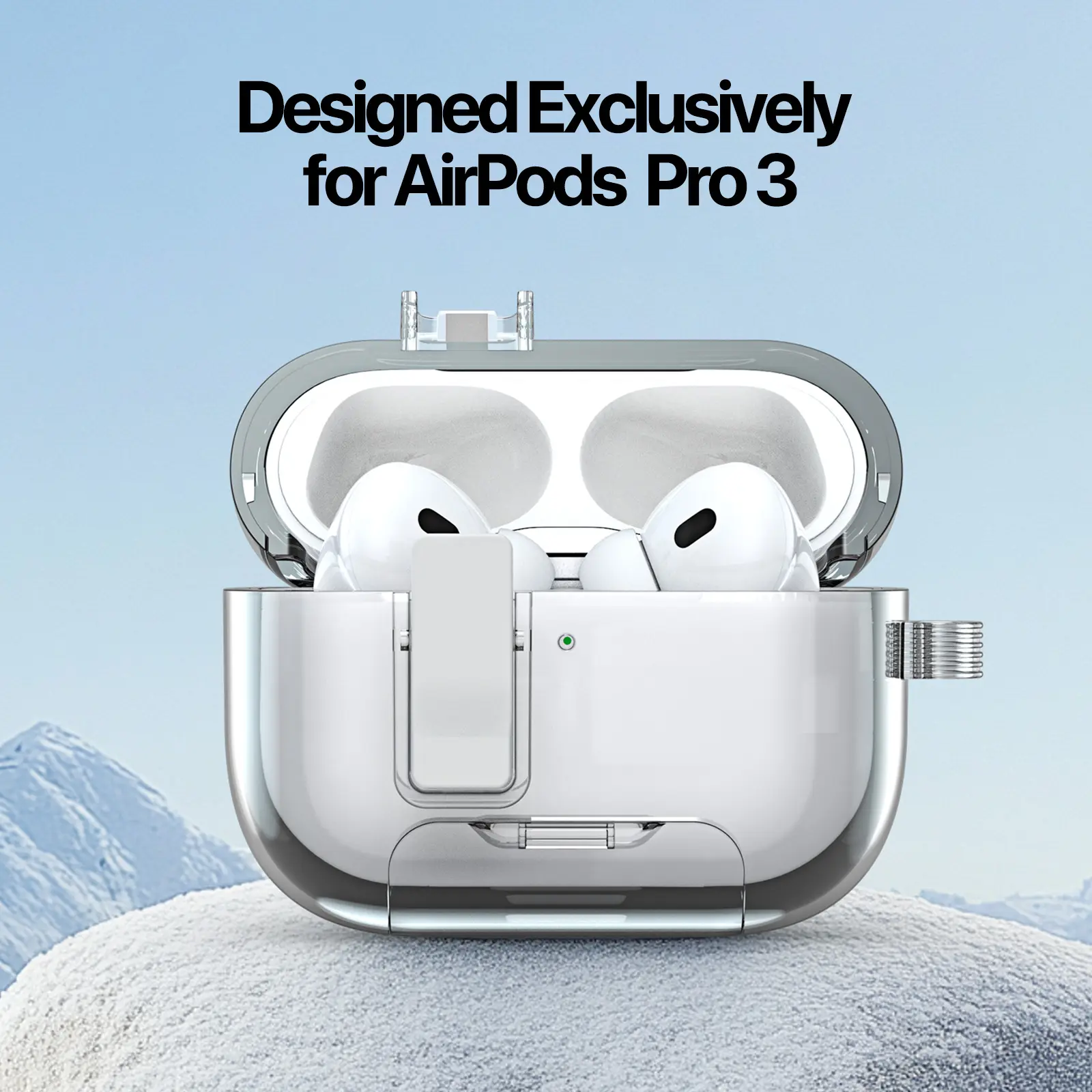 PECQ Series Skal Apple AirPods Pro 3 Genomskinlig