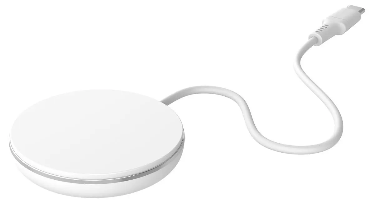 Trådlös Magnetisk Qi2-laddare med stativ 15W Vit