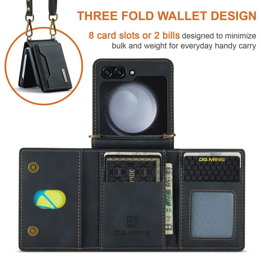 Card Slot Case Samsung Galaxy Z Flip 7 FE Svart