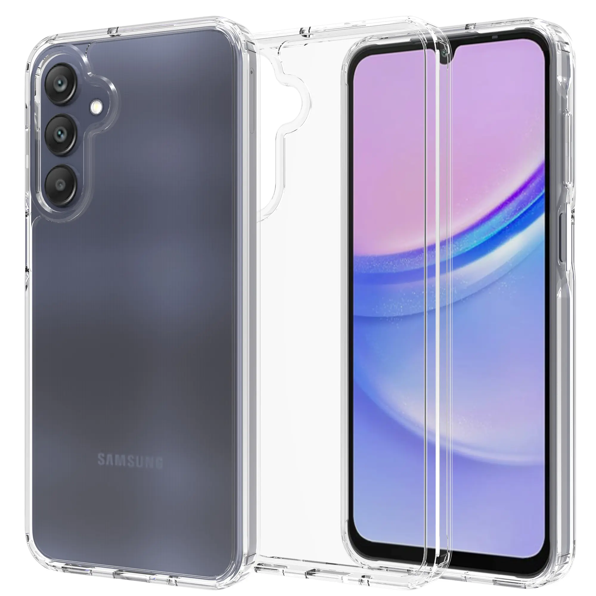 Samsung Galaxy A16 Crystal Hybrid-cover, Gennemsigtig