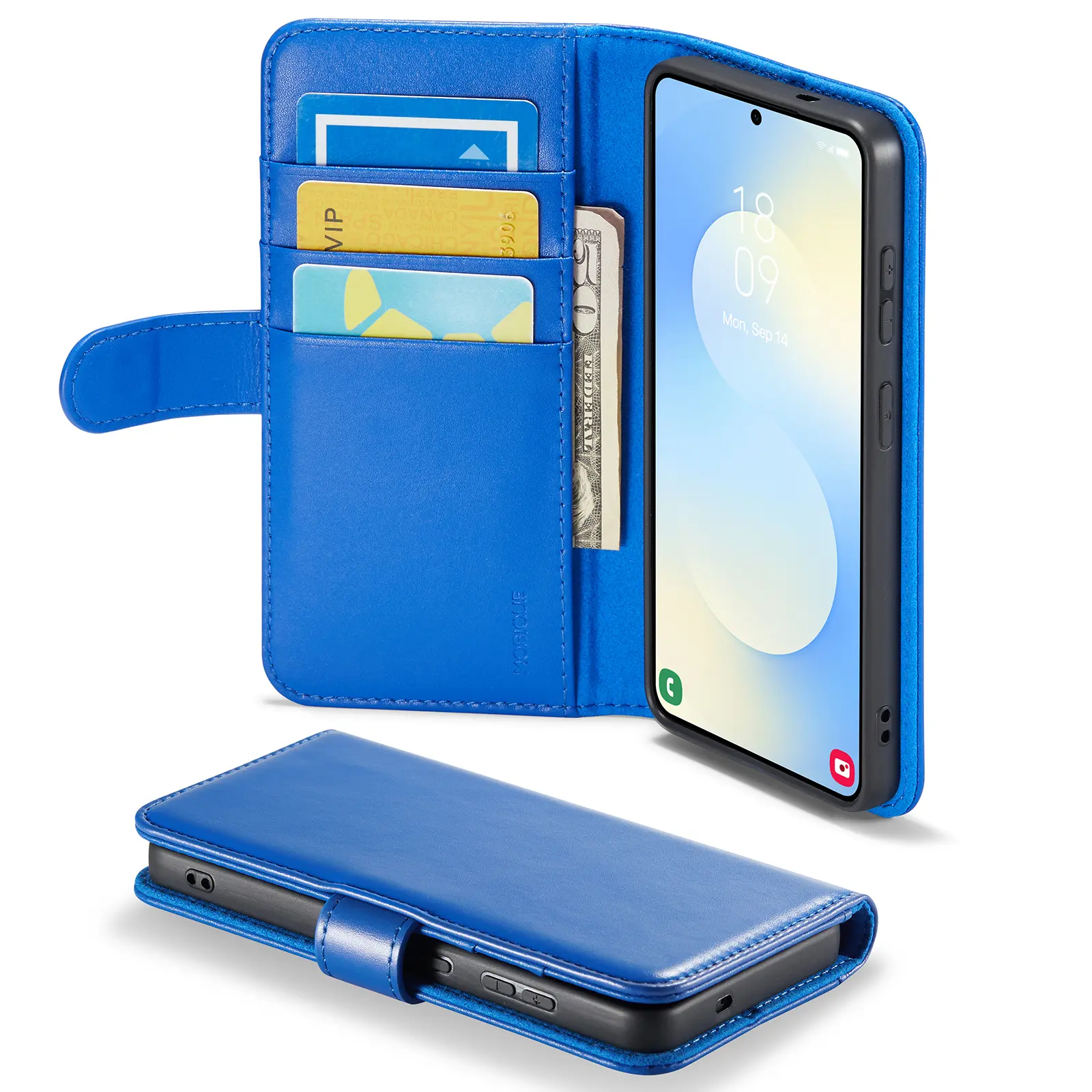 Aito Nahkakotelo Samsung Galaxy S26 Sininen