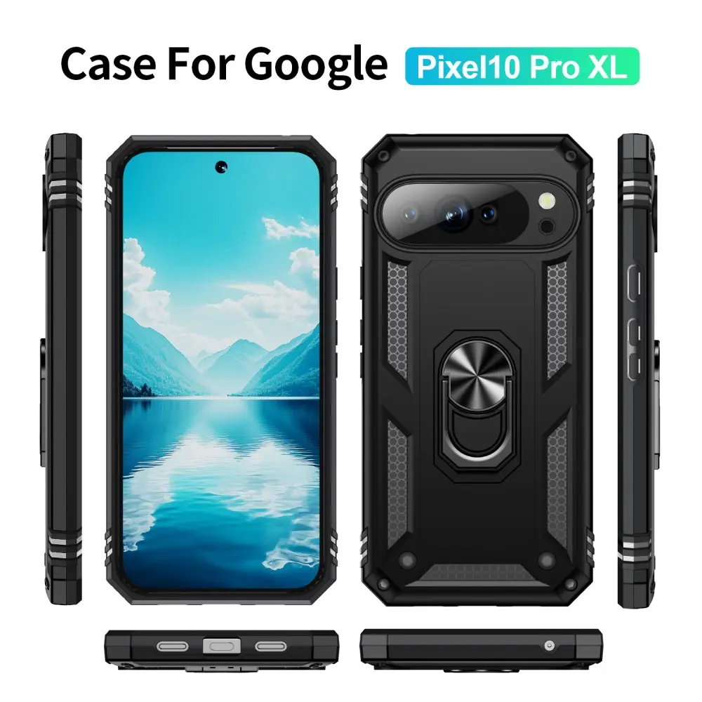 Hybridskal Tech Ring Google Pixel 10 Pro XL svart