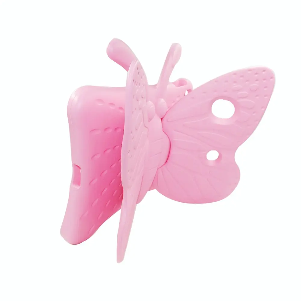 Barnskal fjäril iPad 10.2 8th Gen (2020) rosa