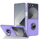 Samsung Galaxy Z Flip 8 Deksel magnetisk ringholder Lilla