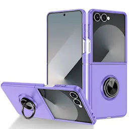 Samsung Galaxy Z Flip 8 Deksel magnetisk ringholder Lilla