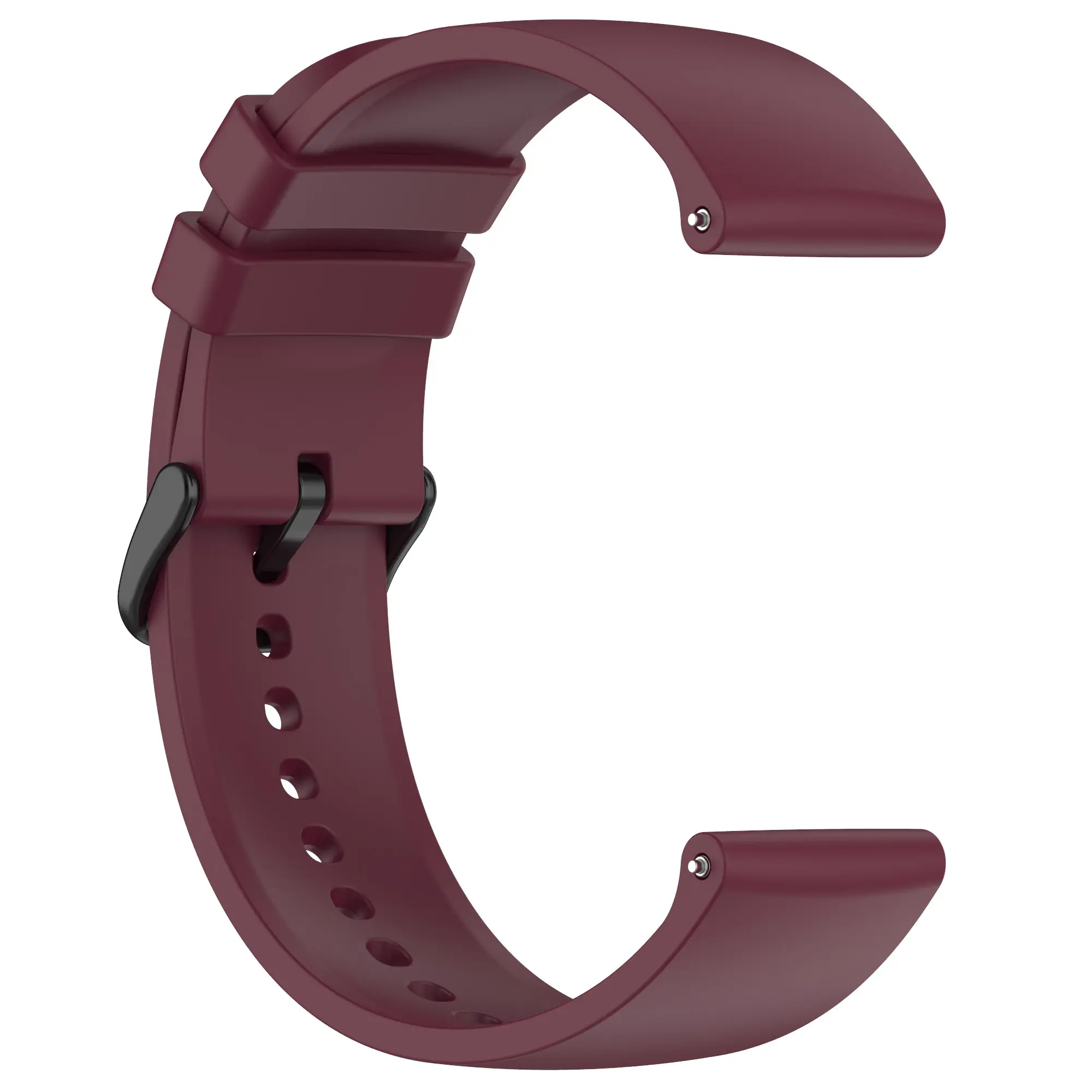 Silikonarmband Universal 22mm vinröd