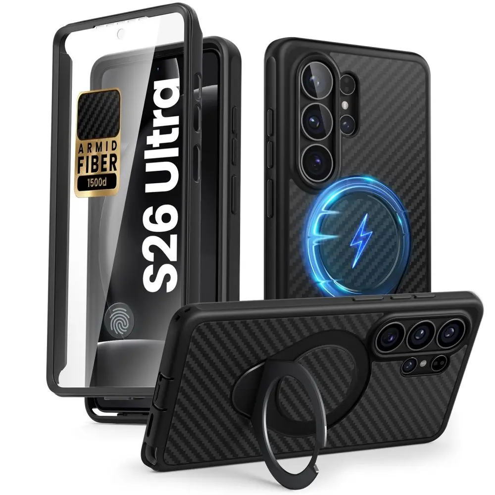 Cosmo Aramid MagSafe Cover Samsung Galaxy S26 Ultra Black