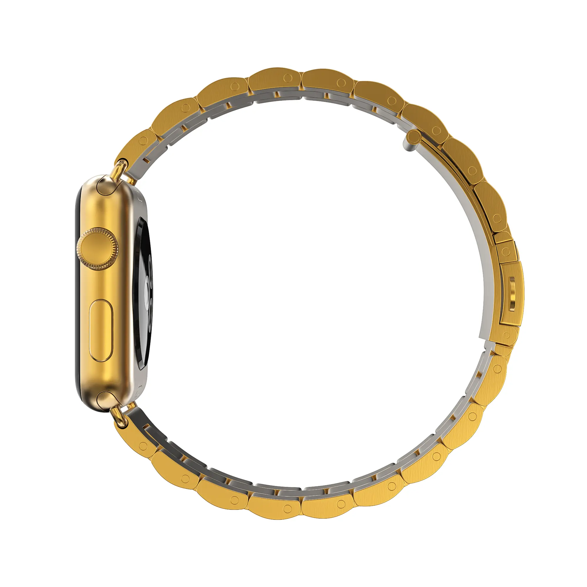 Metallarmband Apple Watch Series 12 47mm Guld