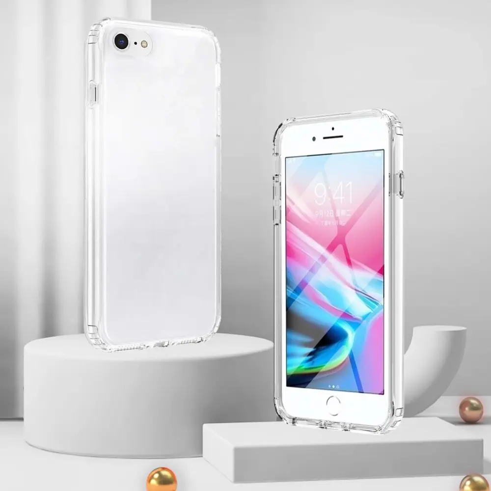 Full Protection Case iPhone 8 Genomskinlig