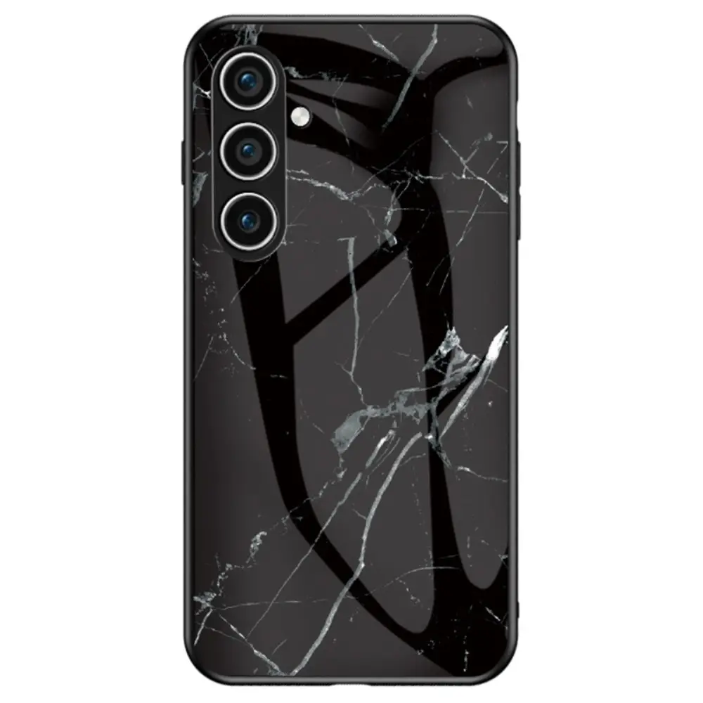 Cover Hærdet Glas Samsung Galaxy S24 FE Sort marmor