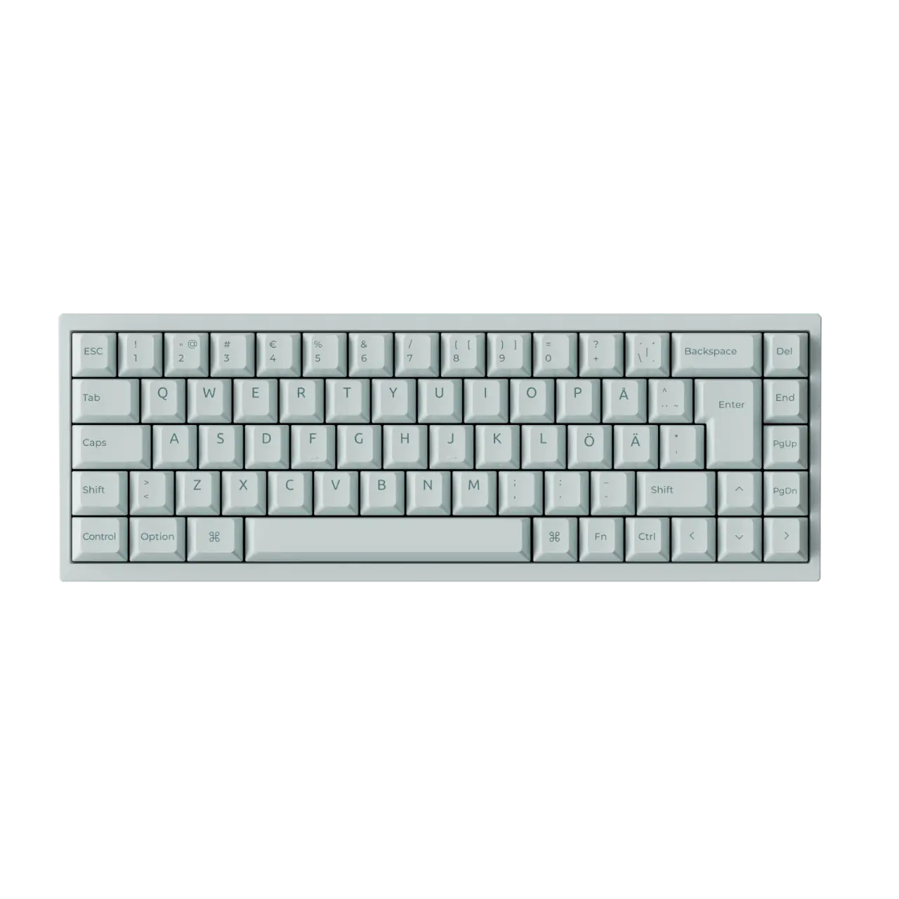 Q16 HE 8K 65% Keramisk gamingtastatur - Lime Magnetic Switch, Light Green