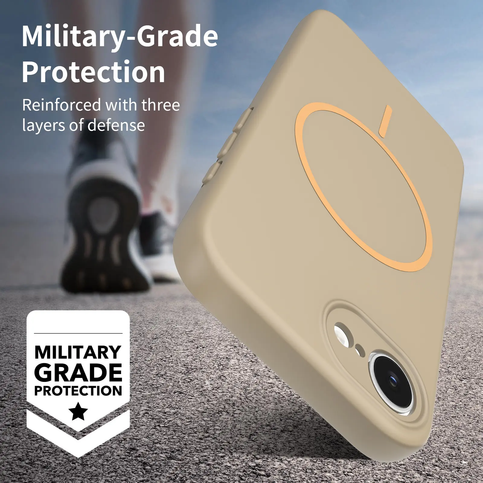 MagSafe-skal SoftArmor iPhone 17e Taupe
