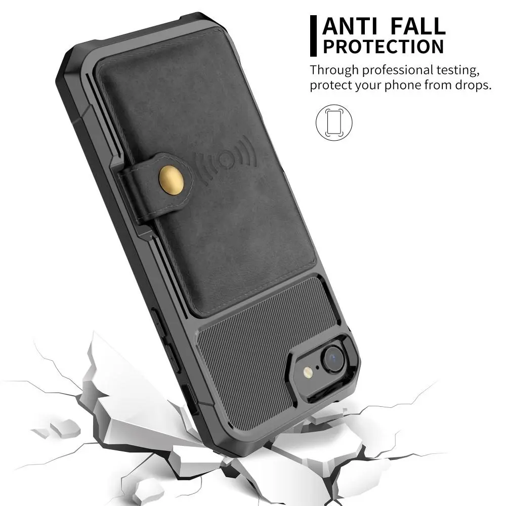 Tough Multi-slot Case iPhone 6/6S Svart