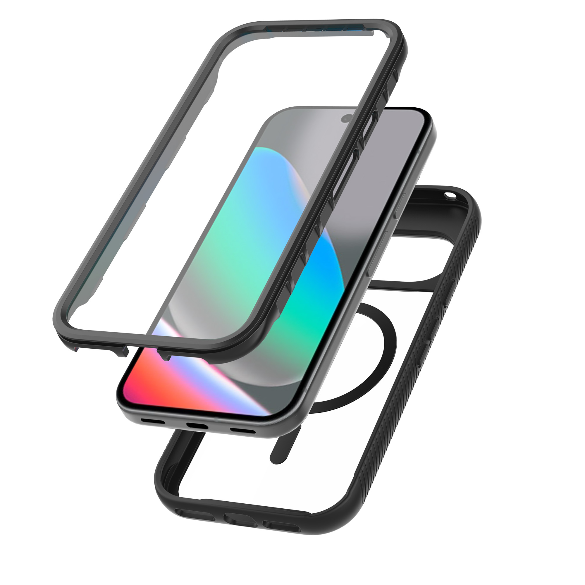 Full Protection Magnetic Case Google Pixel 11 Pro Svart/transparent