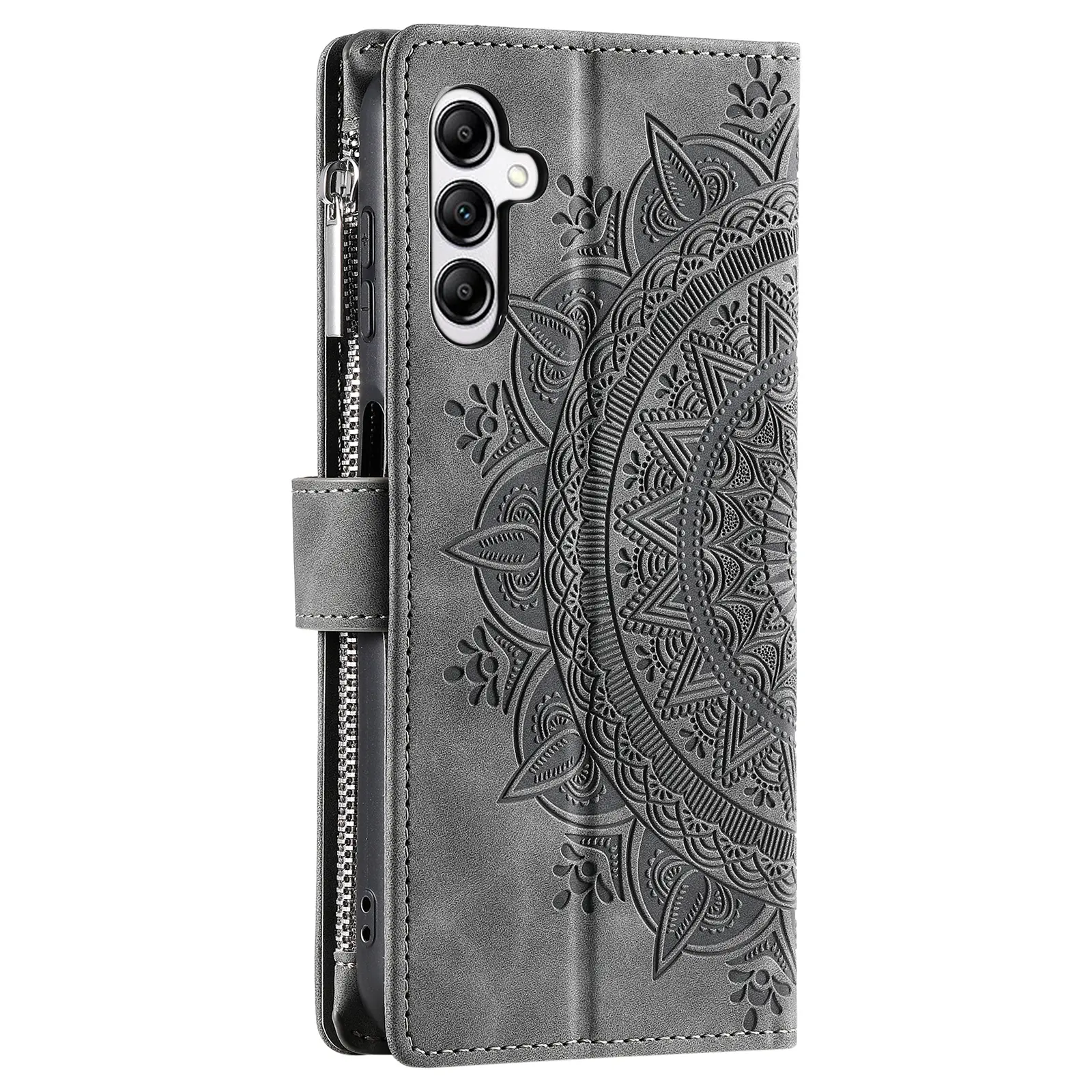 Plånboksväska Samsung Galaxy S25 FE Mandala Grå