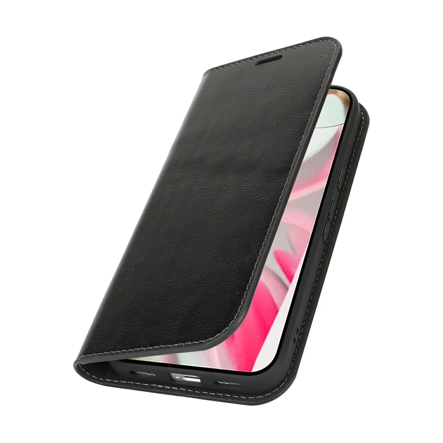 Mobilfodral Äkta Läder Google Pixel 11 Pro Svart