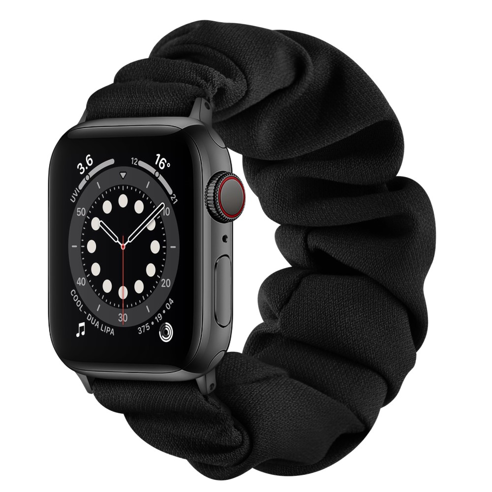 Scrunchie Reim Apple Watch 38mm svart - Klokkereim