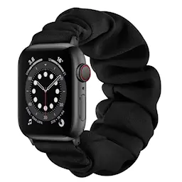 Apple Watch Series 10 42mm Scrunchie Ranneke dusty musta