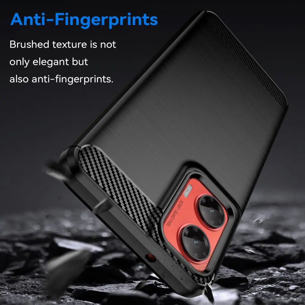 Motorola Moto G35 Skal TPU Brushed Svart