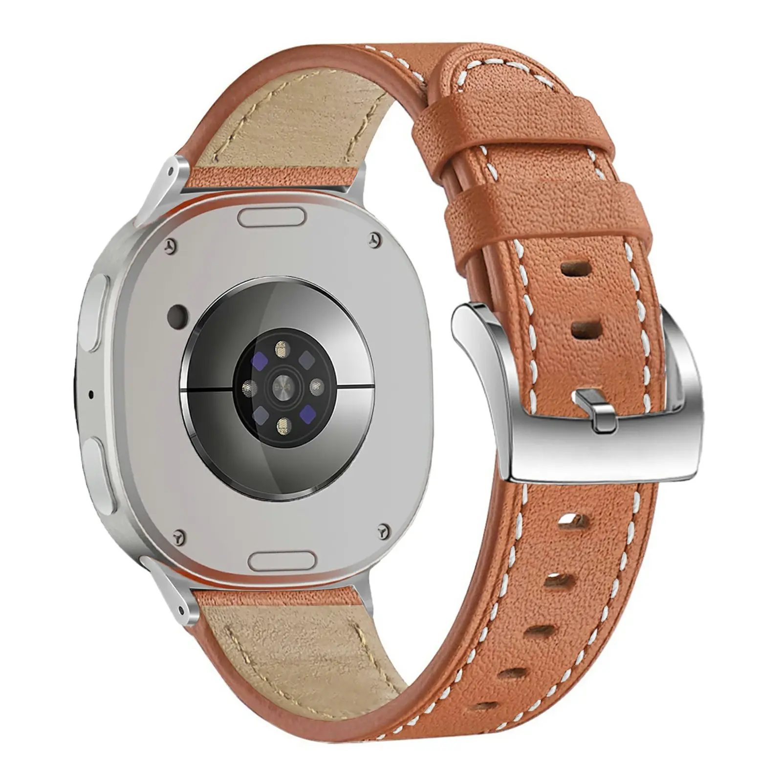 Læderrem Samsung Galaxy Watch 8 Classic Cognac