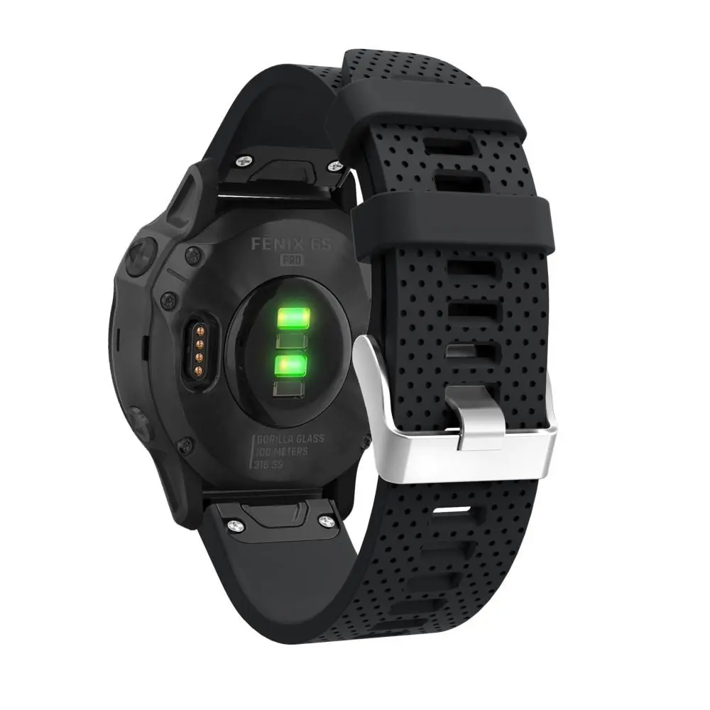 Silikonarmband Garmin Fenix 7S Svart